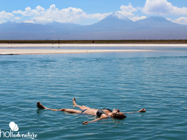 Swimming in the Cejar Lagoon, Antofagasta región, Chile. - “CEJAR LAGOON” TOUR