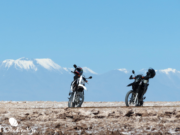 Motorcycle tour,  Atacama salt flat, Antofagasta region, Chile. - EXCURSIÓN “SALAR DE ATACAMA Y LAGUNAS ALTIPLÁNICAS EN MOTOCICLETA”