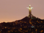 3rd millennium cross at night, Cerro El Vigía, Coquicombo region, Chile