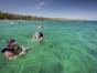 Snorkeling in Cayo Saetía natural and marine park panoramic view, Holguín