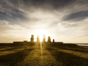 Sunset in Tahai, Easter Island
