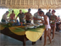 lunch in Cayo Rico, Cayo Largo del Sur.