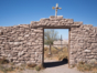 Chiu Chiu cemetery, panoramic view, Antofagasta region, Chile.
