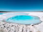 Baltinache lagoons, panoramic view, Antofagasta región, Chile.