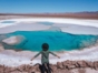 Baltinache lagoons, panoramic view, Antofagasta región, Chile.