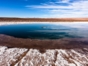 Baltinache lagoons, panoramic view, Antofagasta región, Chile.