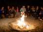 Campfire in the Atacama Desert, Antofagasta region, Chile