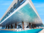 panoramic pool and hotel view