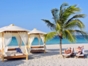 Relax area in the beach