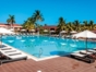 Panoramic hotel entrance view