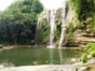 A beautiful 30 m high cascade falls