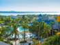 Panoramic hotel & pool view