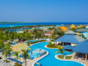 Panoramic hotel & pool view