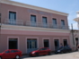 Panoramic hotel entrace view