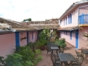 Panoramic house and patio view