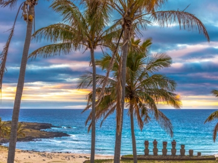Anakena Beach, Pascua Island, Chile