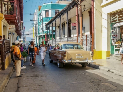 Santiago de Cuba city panoramic view