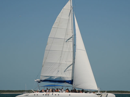 Private charter in catamaran tour at Jardines de la Reina