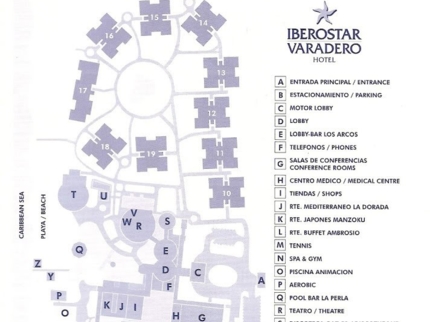 Iberostar Varadero  Hotel Map