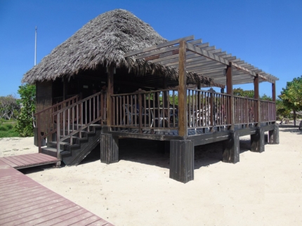 Beach Bar at Grand Memories Holguín Hotel, Ramón de Antilla, Holguín, Cuba.