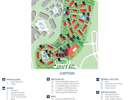 Meliá Península Varadero Hotel Map