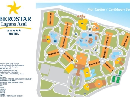 Iberostar Laguna Azul Hotel Map