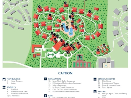 Meliá Cayo Santa María Hotel Map
