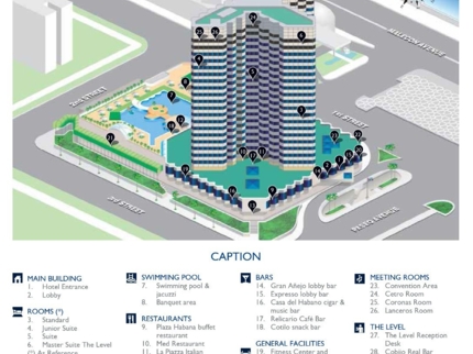 Meliá Cohiba Hotel Map
