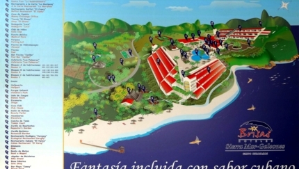 Brisas Sierra Mar Hotel Map