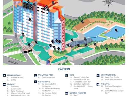 Meliá Santiago de Cuba Hotel Map