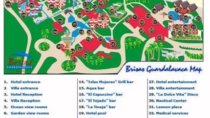 Hotel`s map