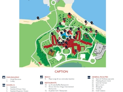 Sol Cayo Coco Hotel Map