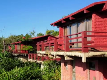 Panoramic motel view