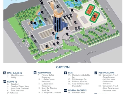 Meliá Habana Hotel Map