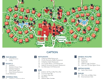 Meliá Las Dunas Hotel Map