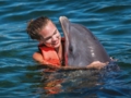 Swimming with dolphins at Bahía de Naranjo dolphinarium